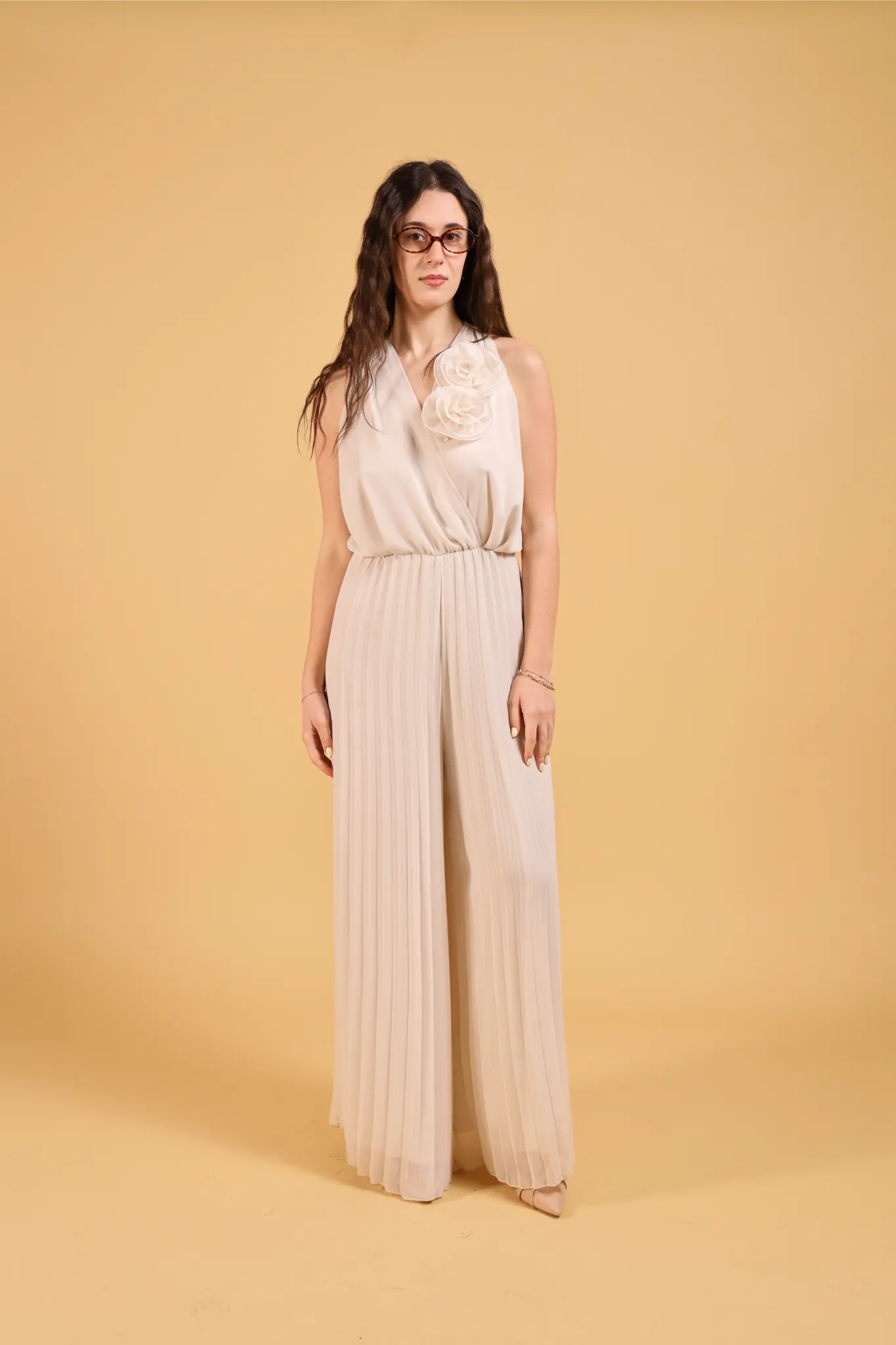 MAISON REBECCA-JUMPSUIT ROSE PLISSE&