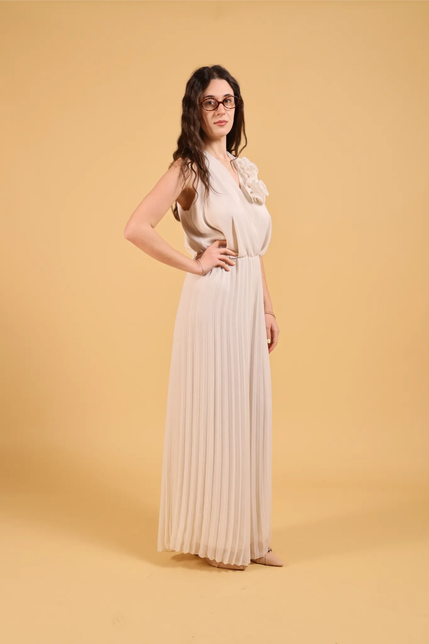 MAISON REBECCA-JUMPSUIT ROSE PLISSE&