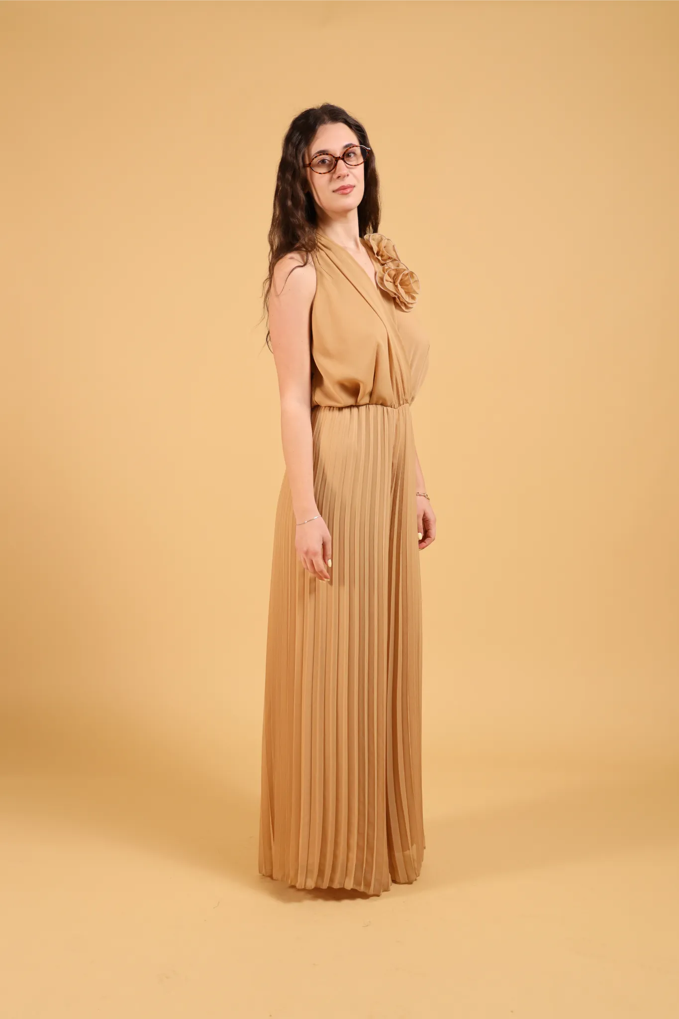 MAISON REBECCA-JUMPSUIT ROSE PLISSE&