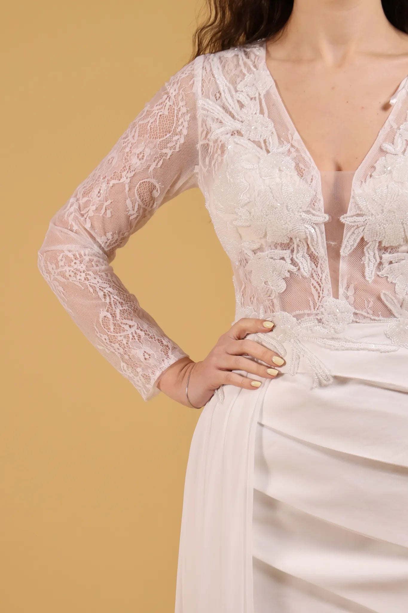 MAISON REBECCA-ABITO WHITE CORTO