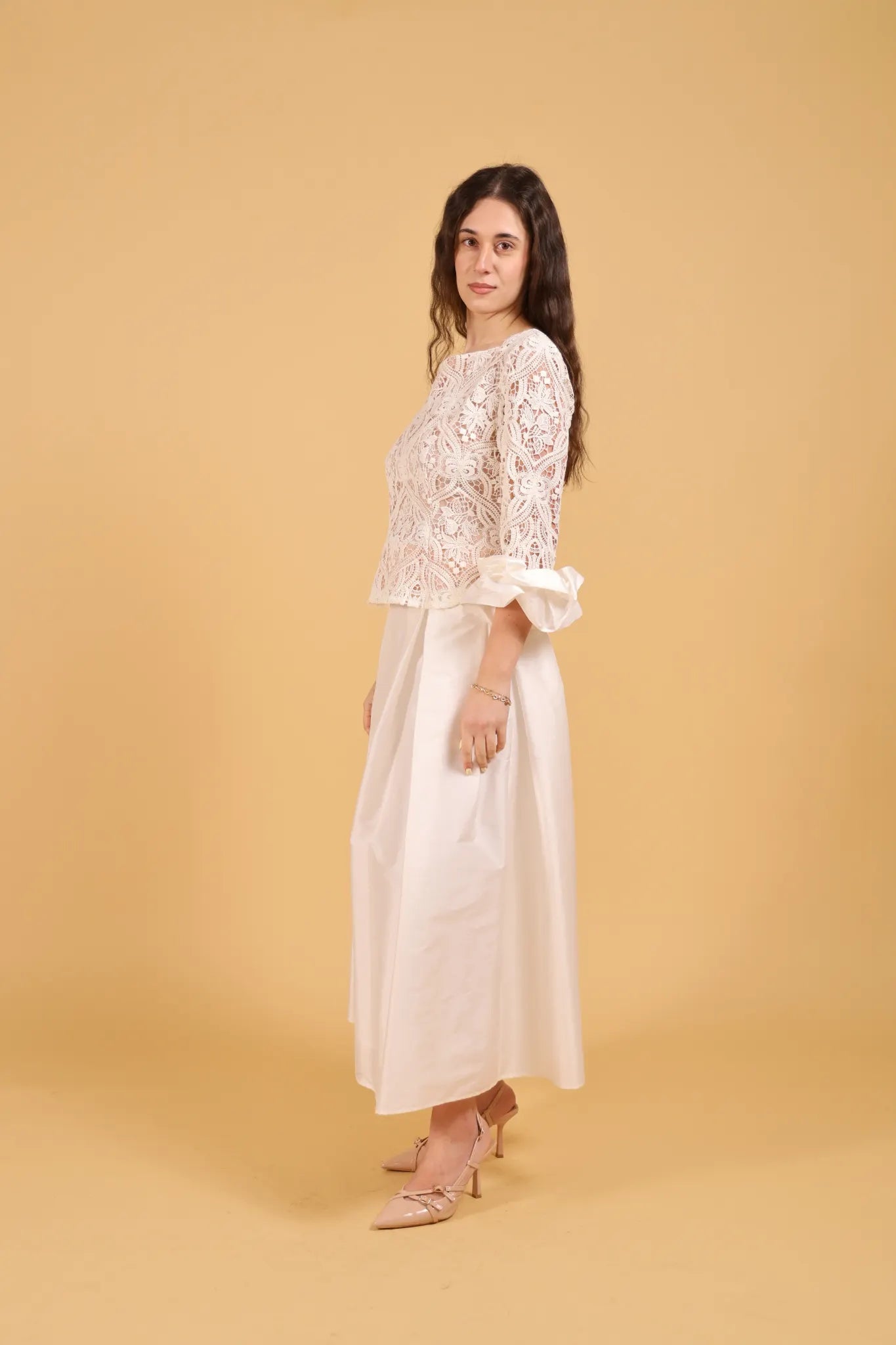 MAISON REBECCA-COMPLETO WHITE MACRAMè