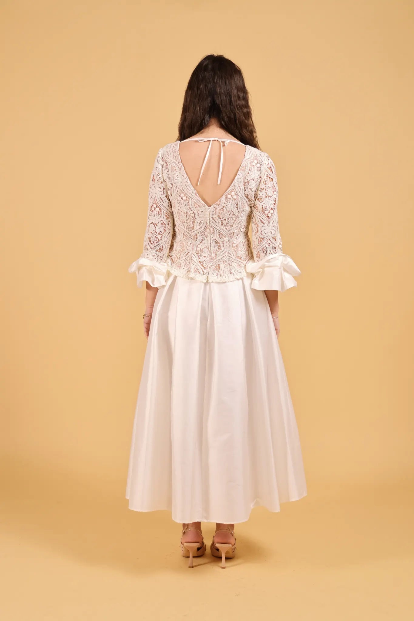 MAISON REBECCA-COMPLETO WHITE MACRAMè