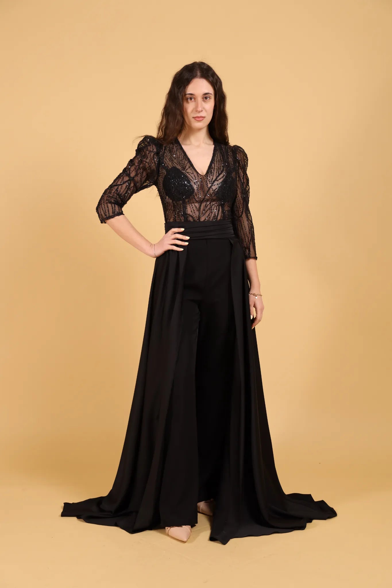 MAISON REBECCA-JUMPSUIT LUNA NERO