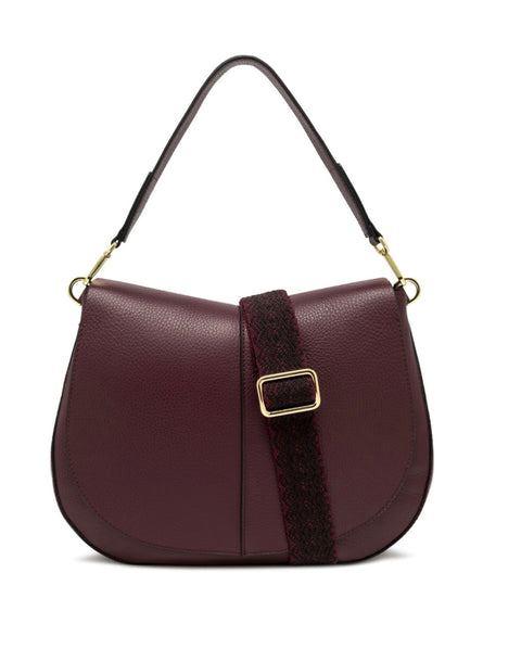 Borsa Helena Round Bordeaux Big