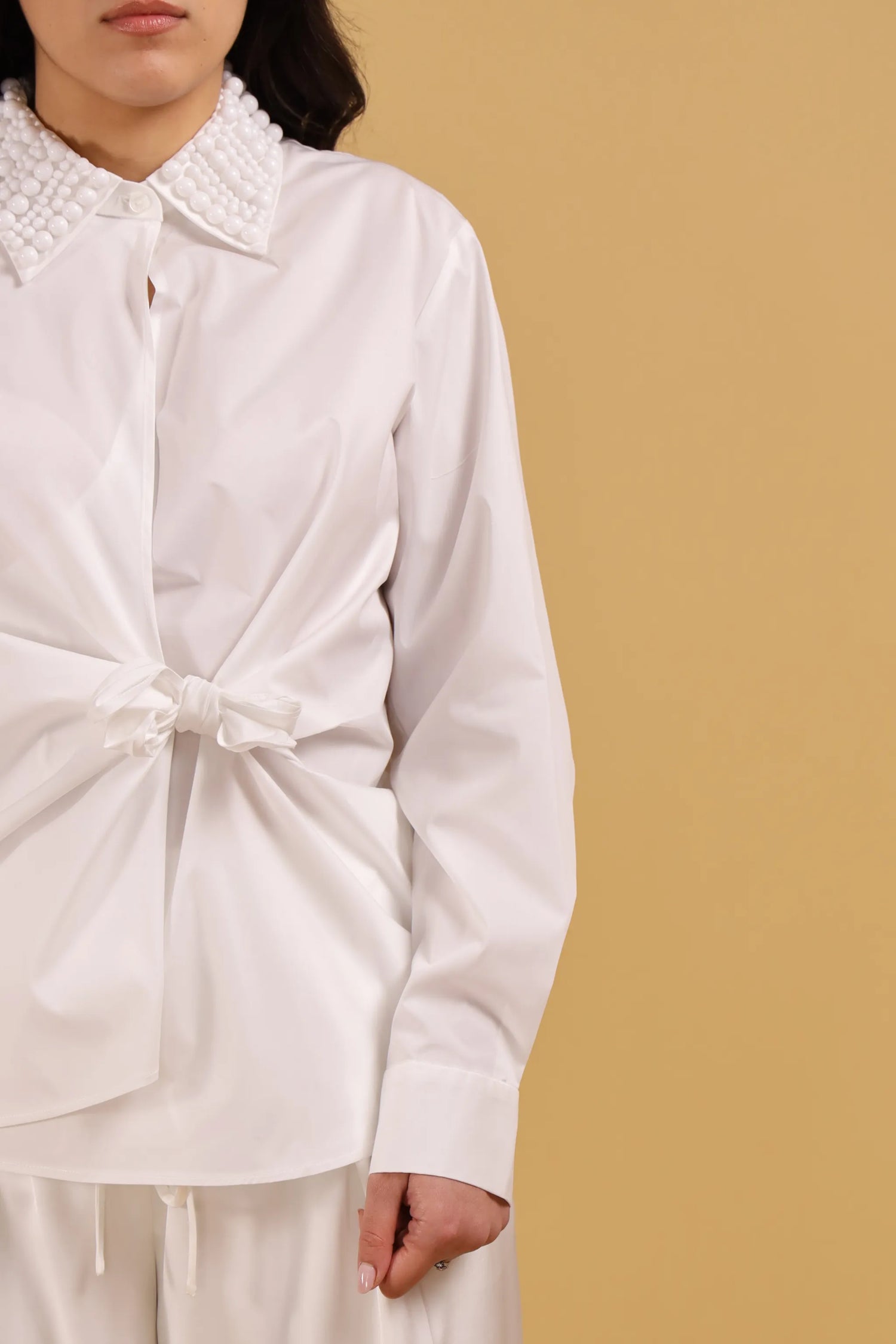 ISABELLE BLANCHE-CHEMISE PERLE WHITE