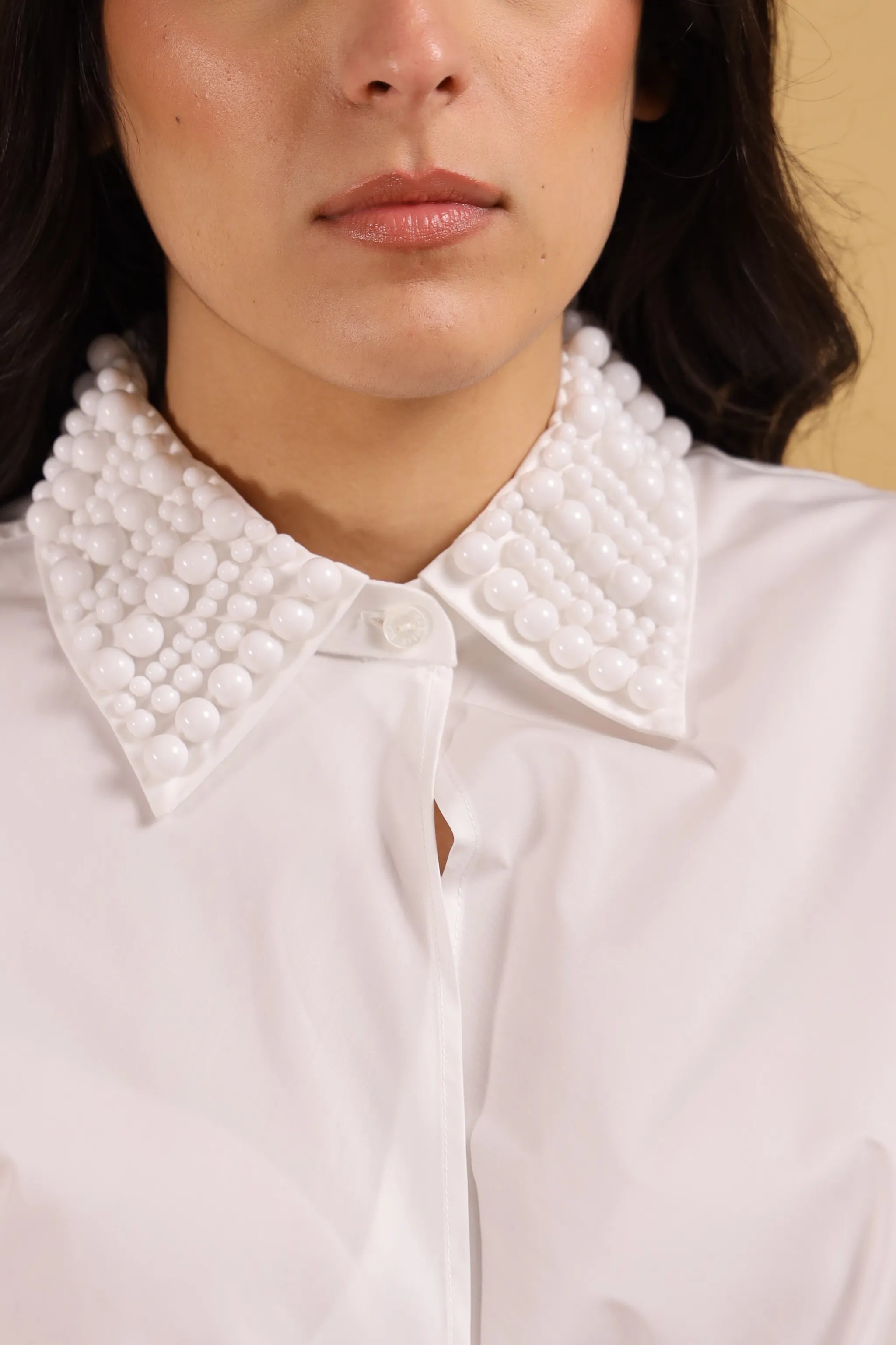 ISABELLE BLANCHE-CHEMISE PERLE WHITE
