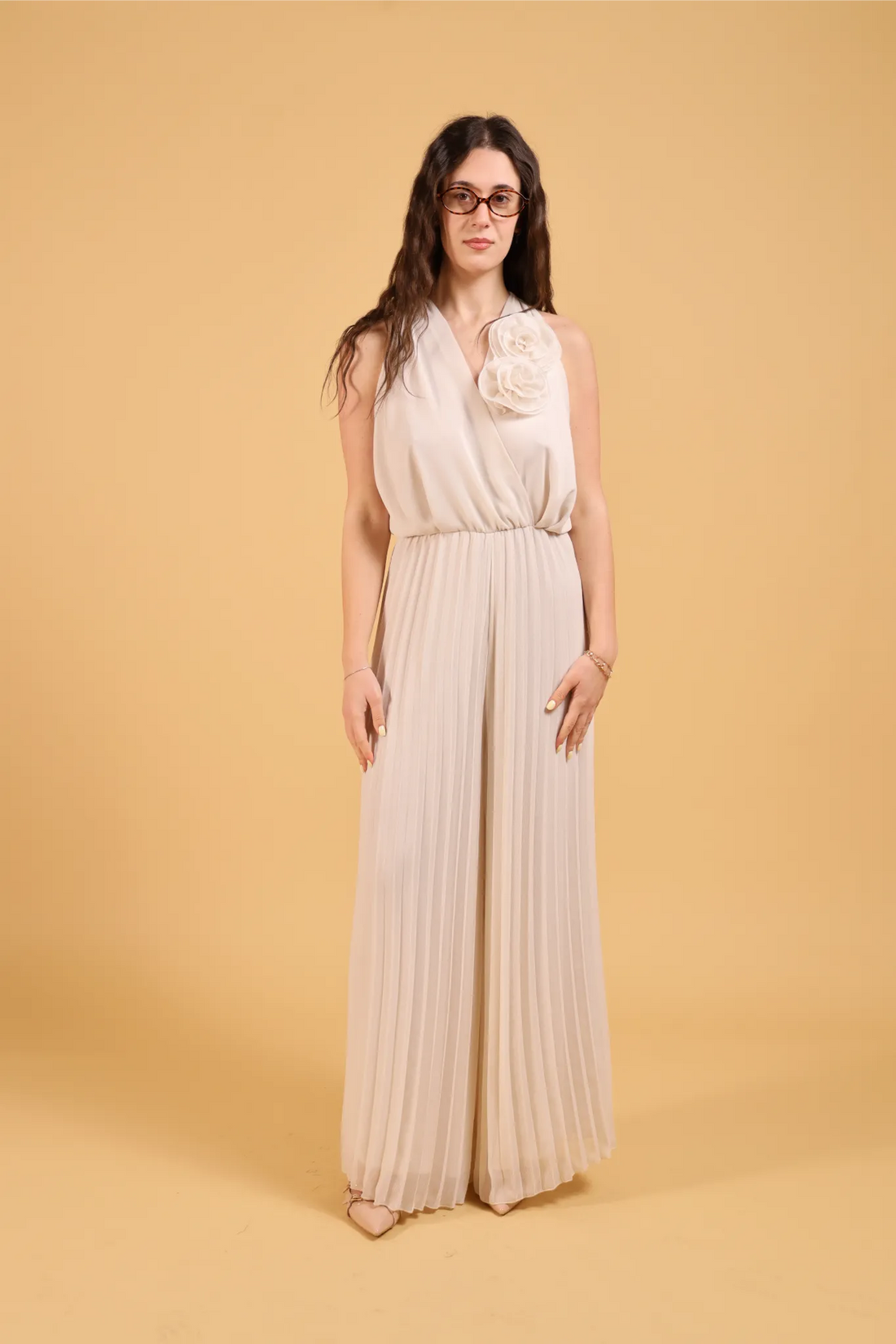 MAISON REBECCA-JUMPSUIT  ROSE PLISSE&