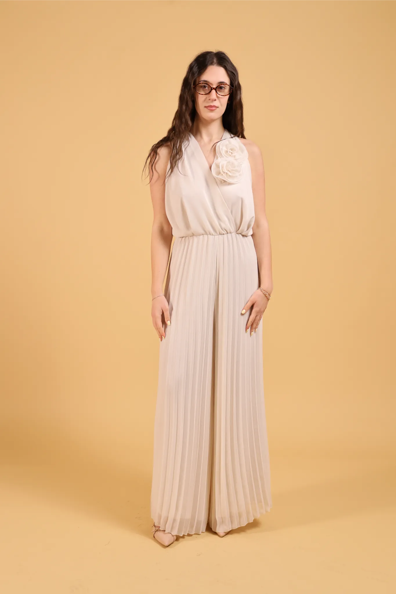 MAISON REBECCA-JUMPSUIT  ROSE PLISSE&
