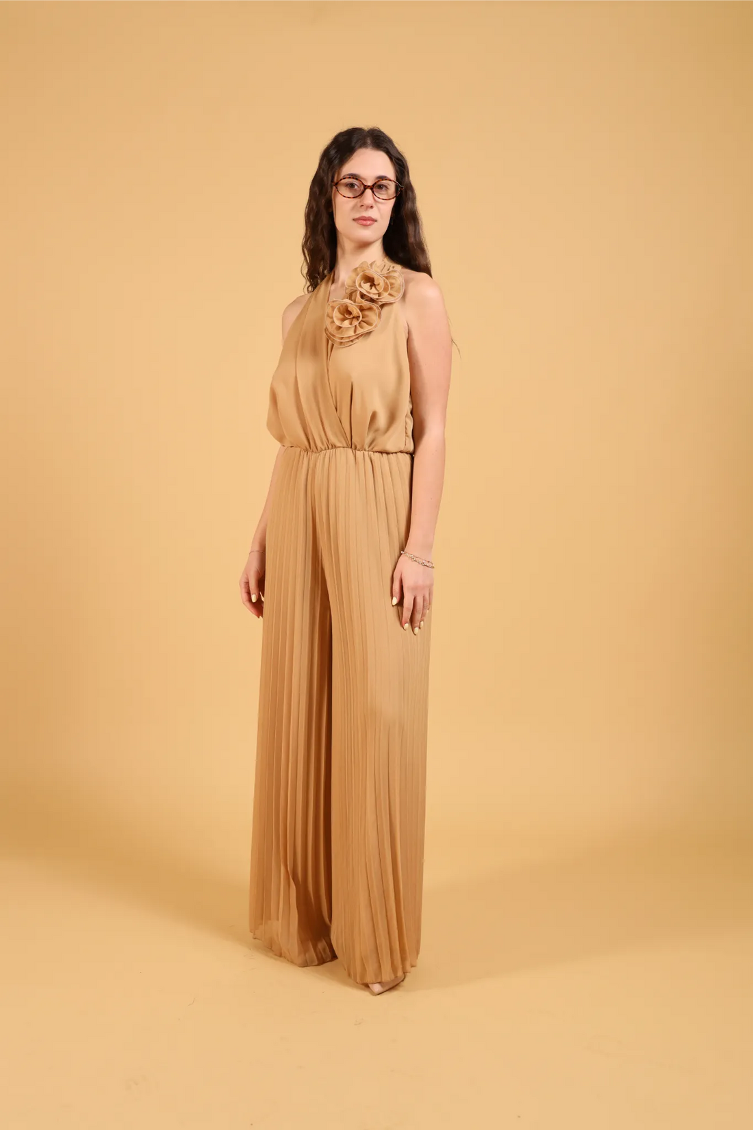 MAISON REBECCA-JUMPSUIT ROSE PLISSE&