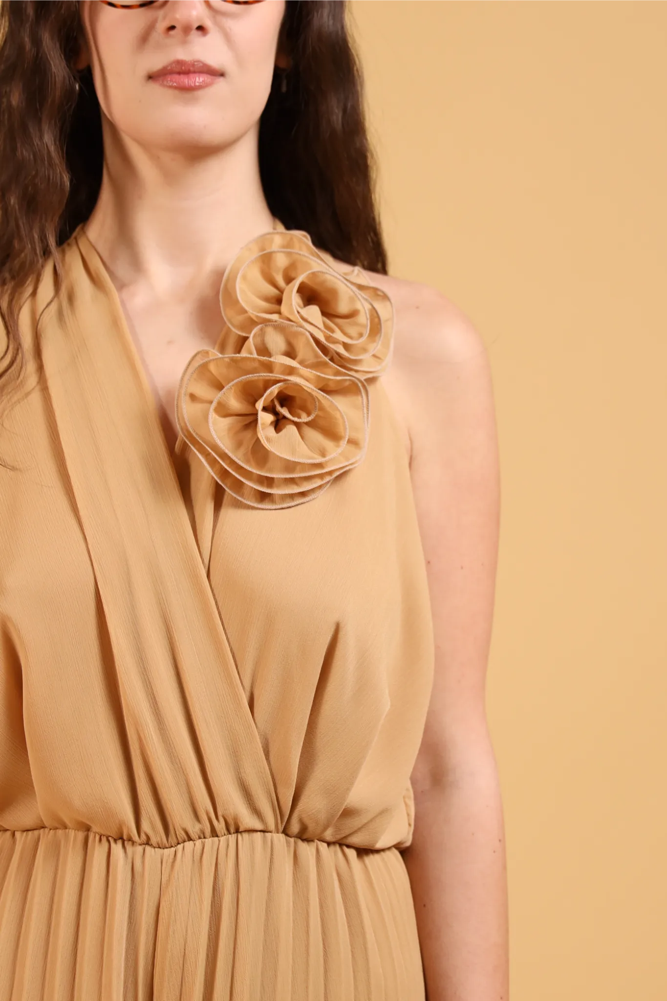 MAISON REBECCA-JUMPSUIT ROSE PLISSE&