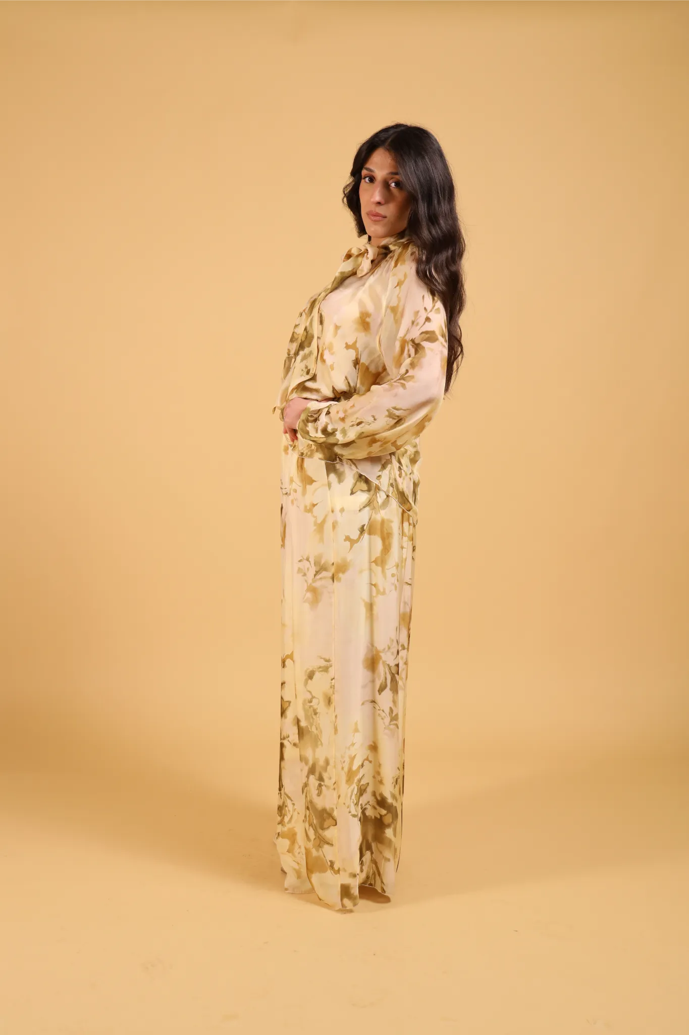MAISON REBECCA-COORDINATO YELLOW FLOWER