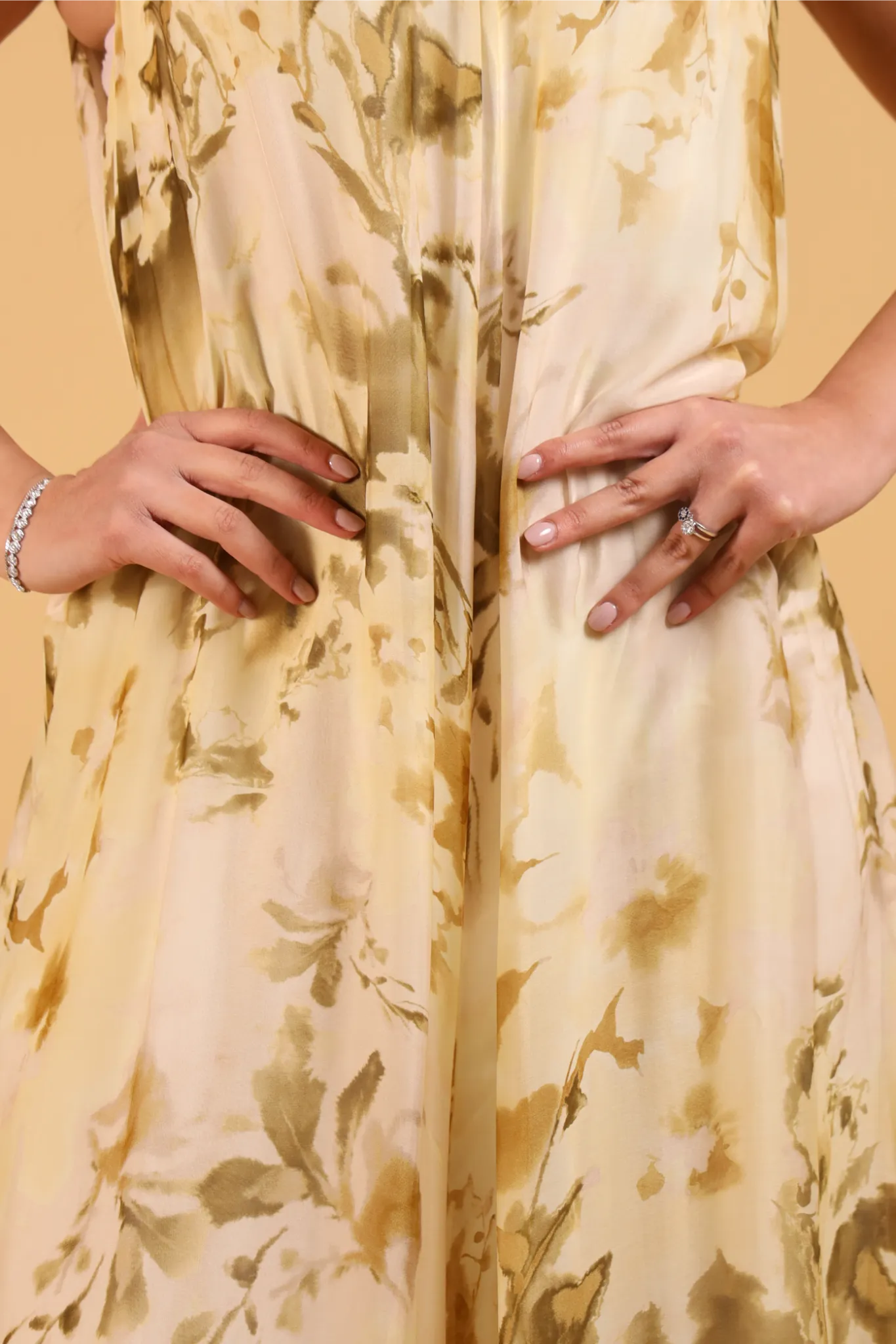 MAISON REBECCA-JUMPSUIT YELLOW FLOWER