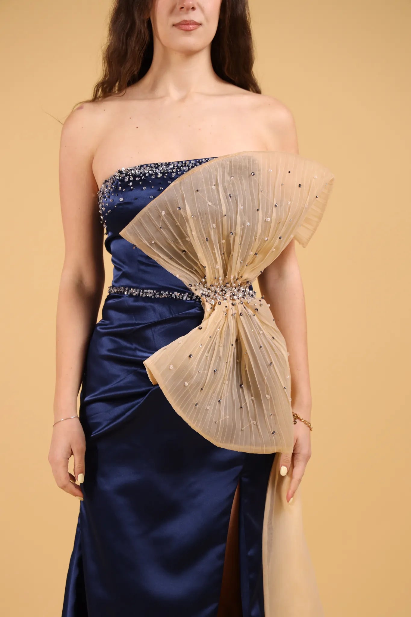MAISON REBECCA-ABITO LUNGO MAXI FIOCCO