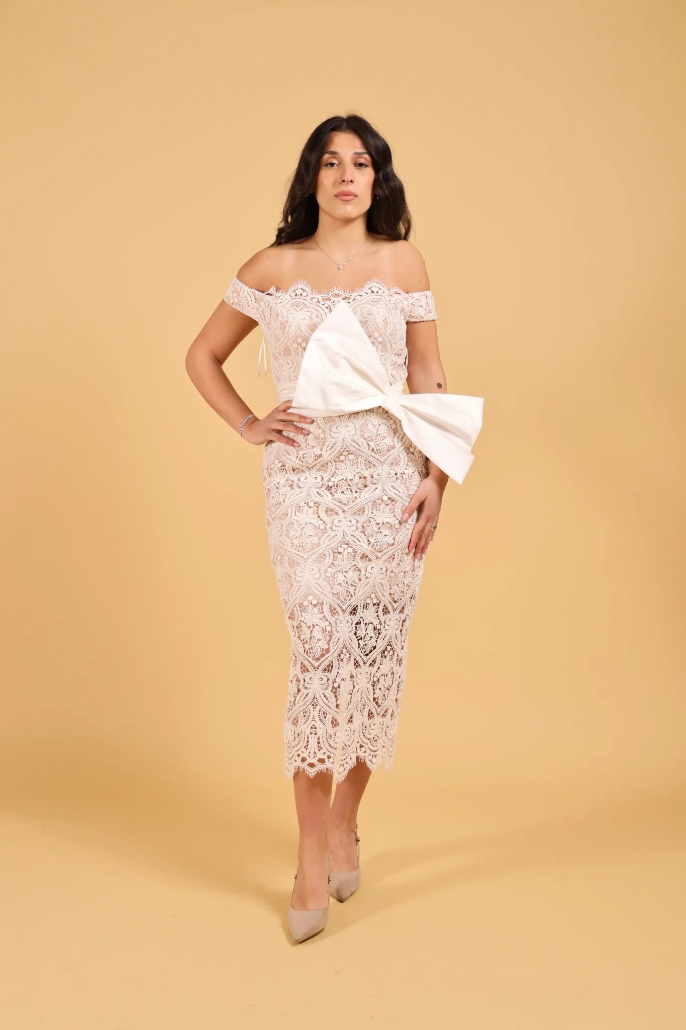 MAISON REBECCA-ABITO WHITE MACRAMè