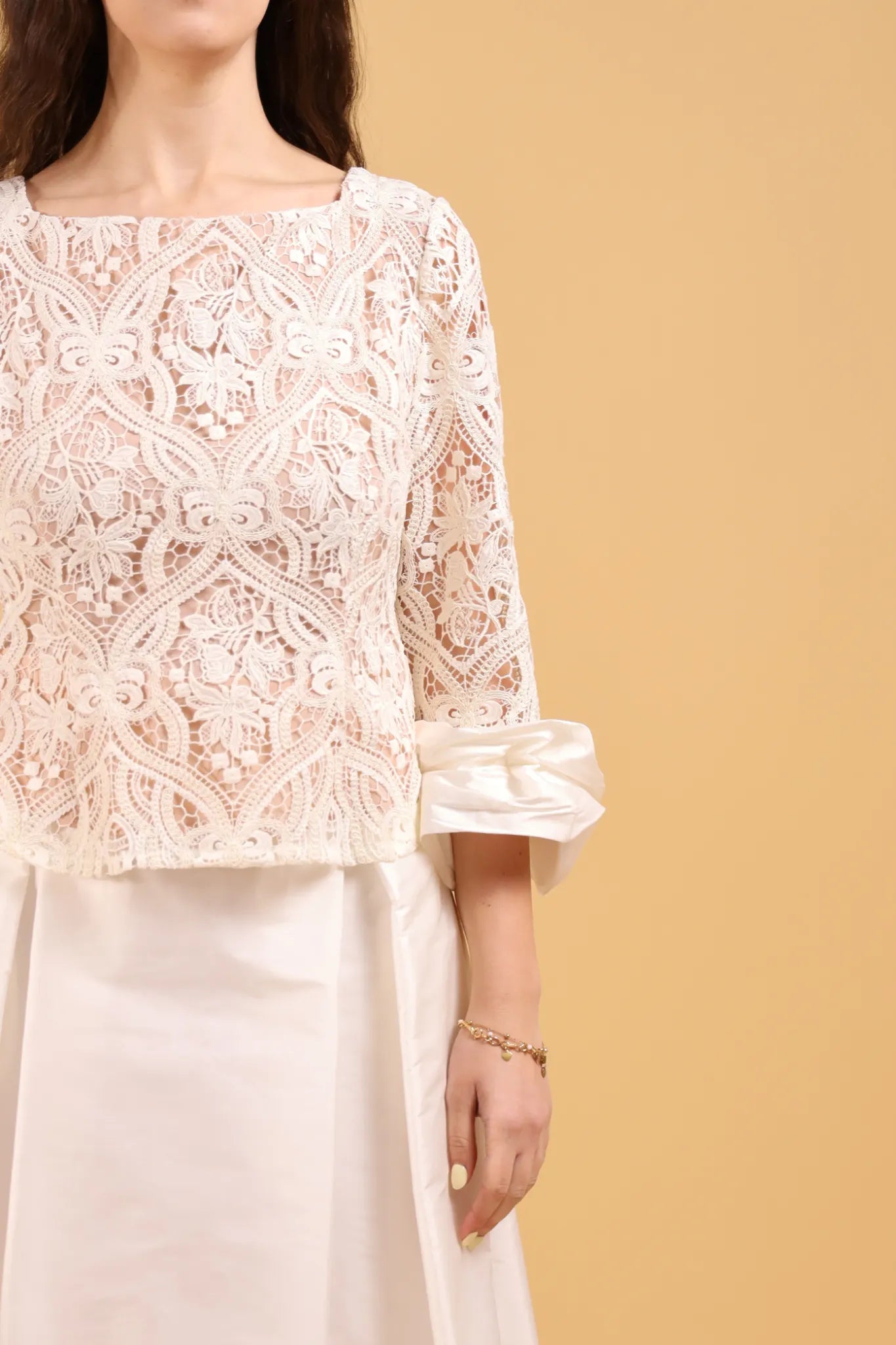 MAISON REBECCA-COMPLETO  WHITE MACRAMè